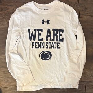 Under Armour White Long Sleeve Penn State Tee